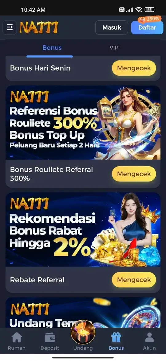 NA777 Bonus dan Promosi
